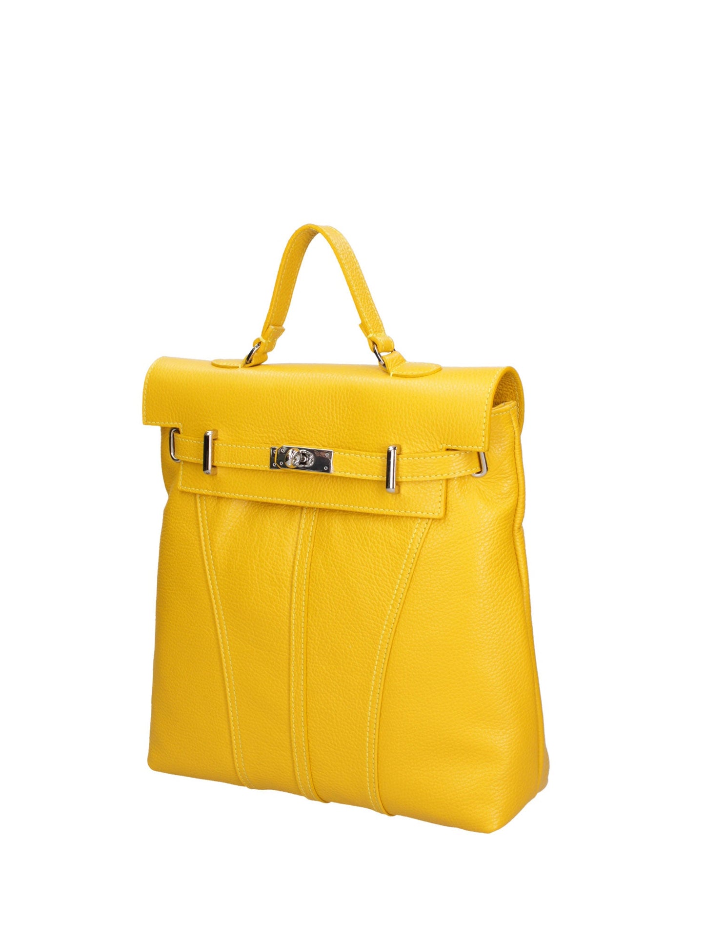 Borsa a mano convertibile in zaino da donna In Vera pelle