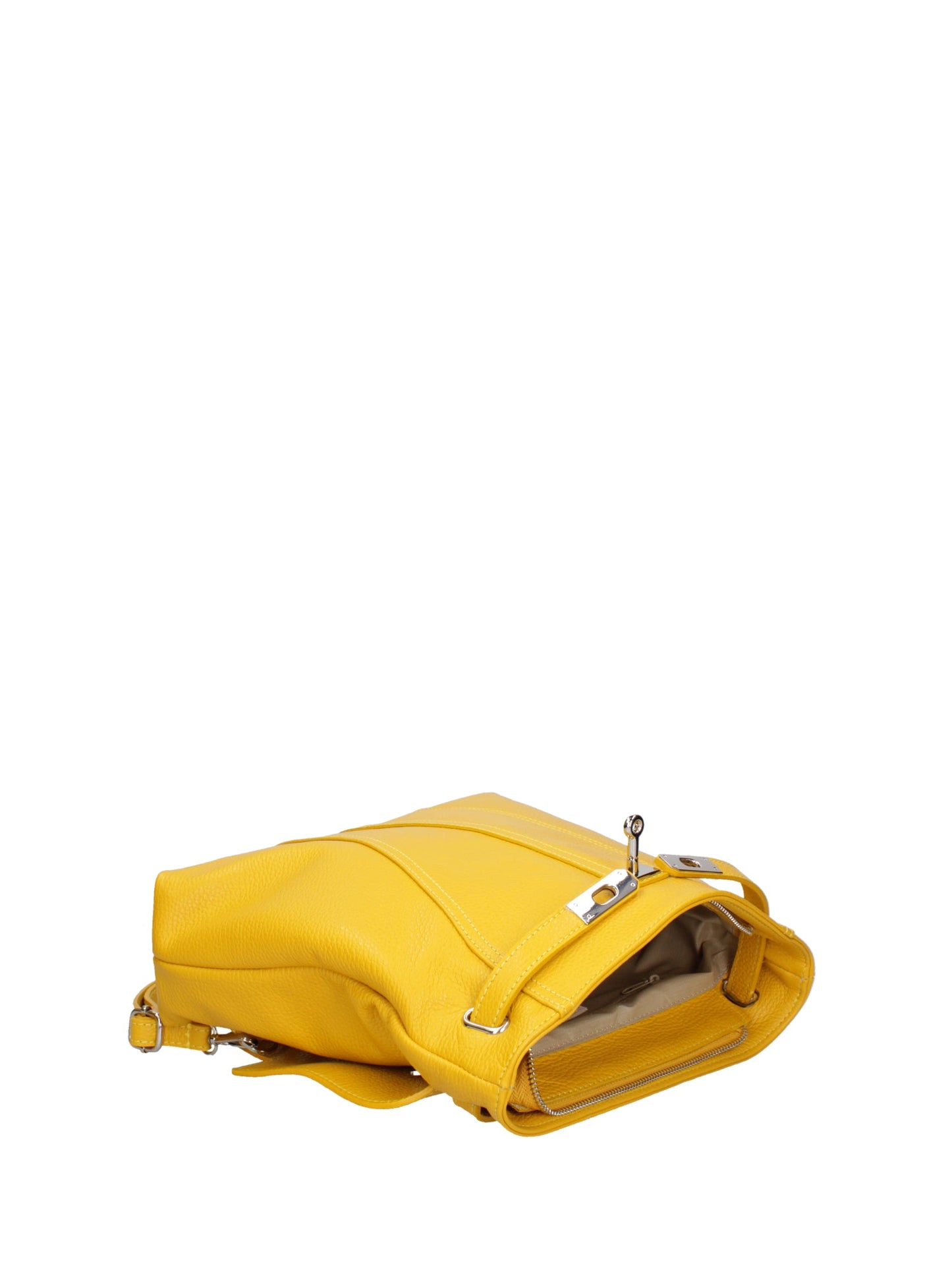 Borsa a mano convertibile in zaino da donna In Vera pelle