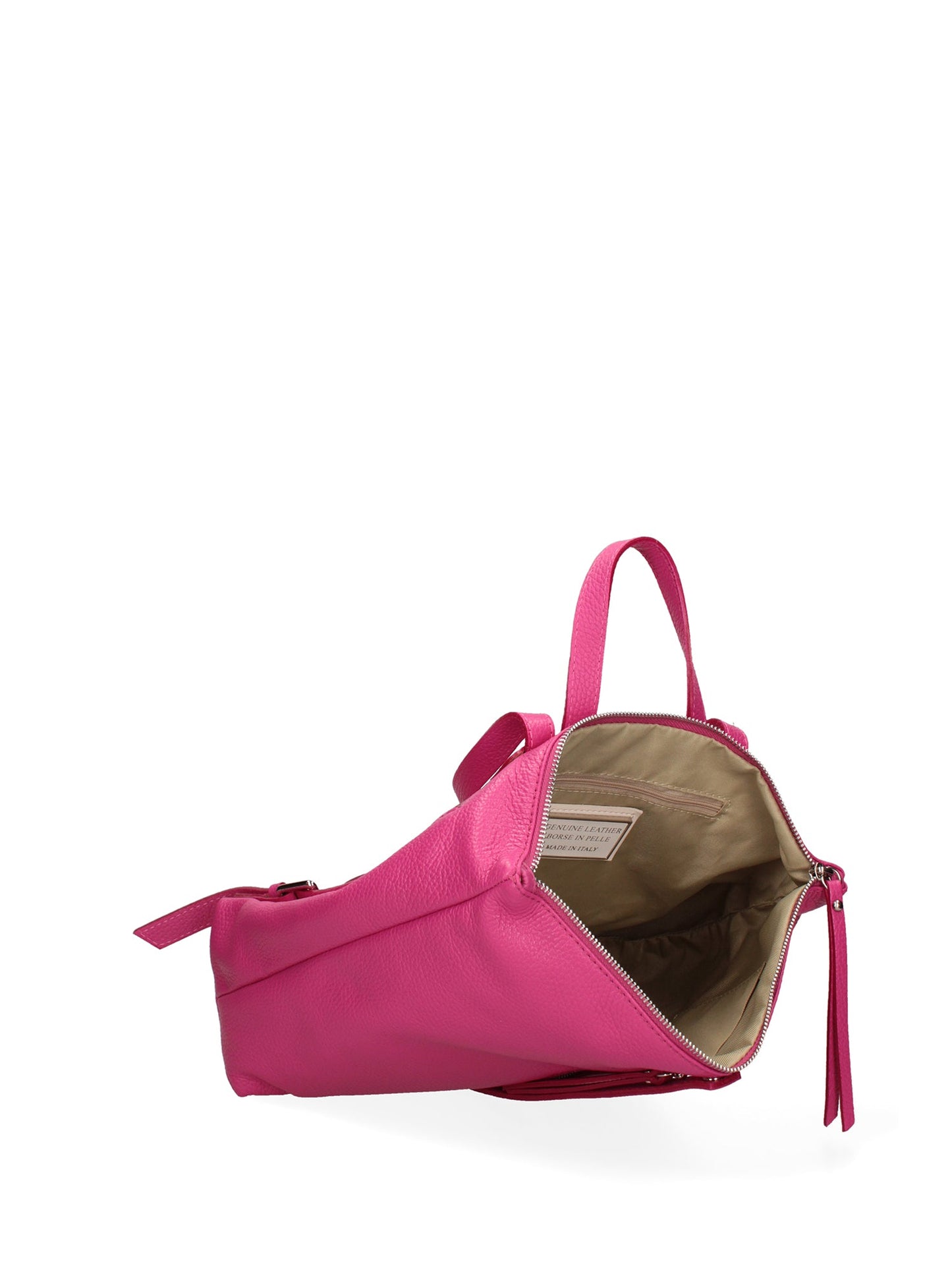 Borsa a mano convertibile in zaino da donna In Vera pelle