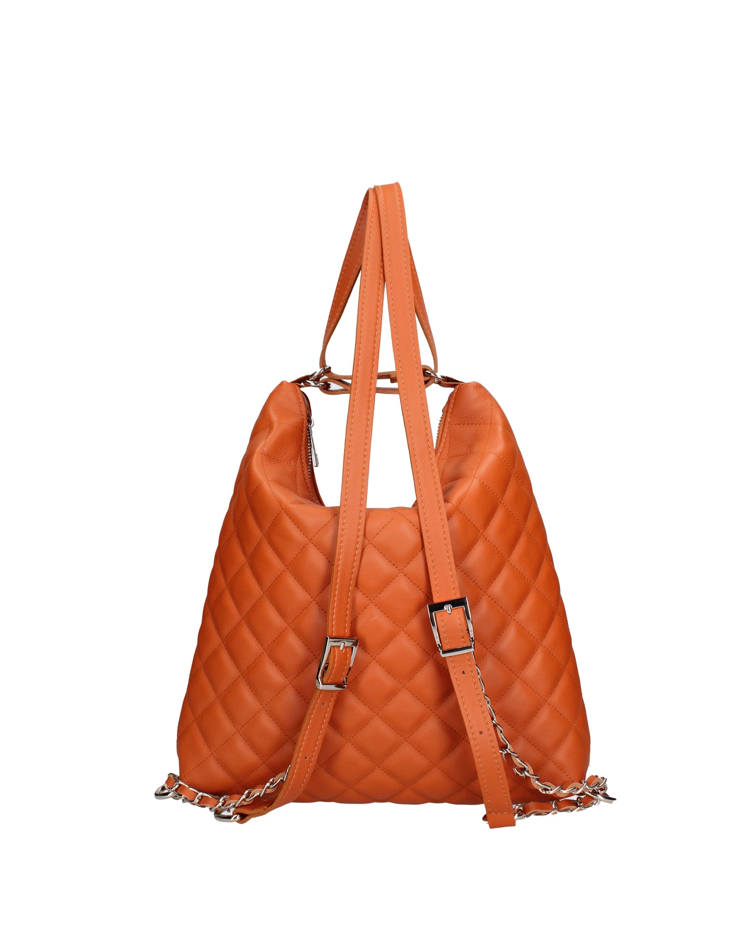 Borsa a spalla convertibile in zaino da donna In Vera pelle