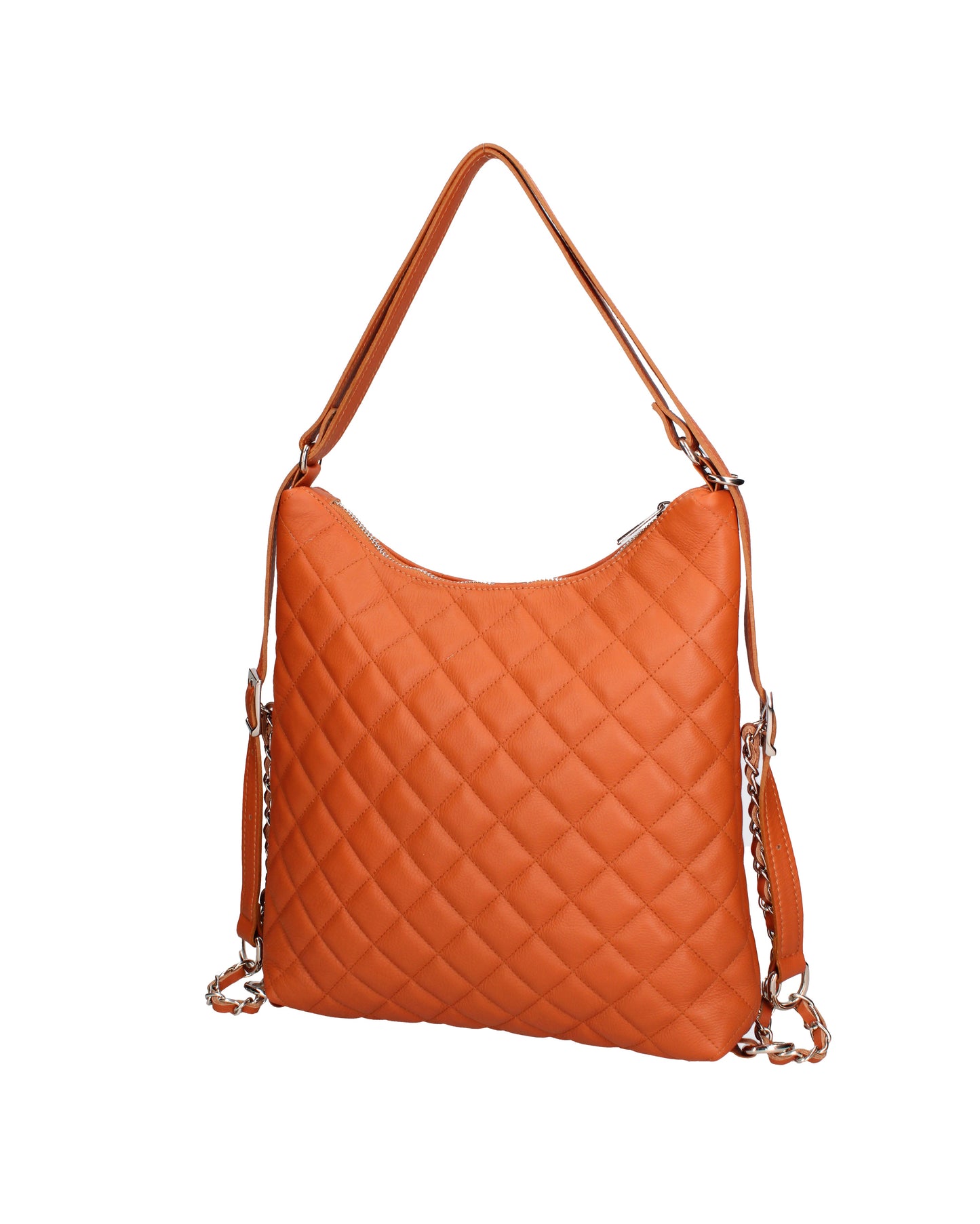 Borsa a spalla convertibile in zaino da donna In Vera pelle