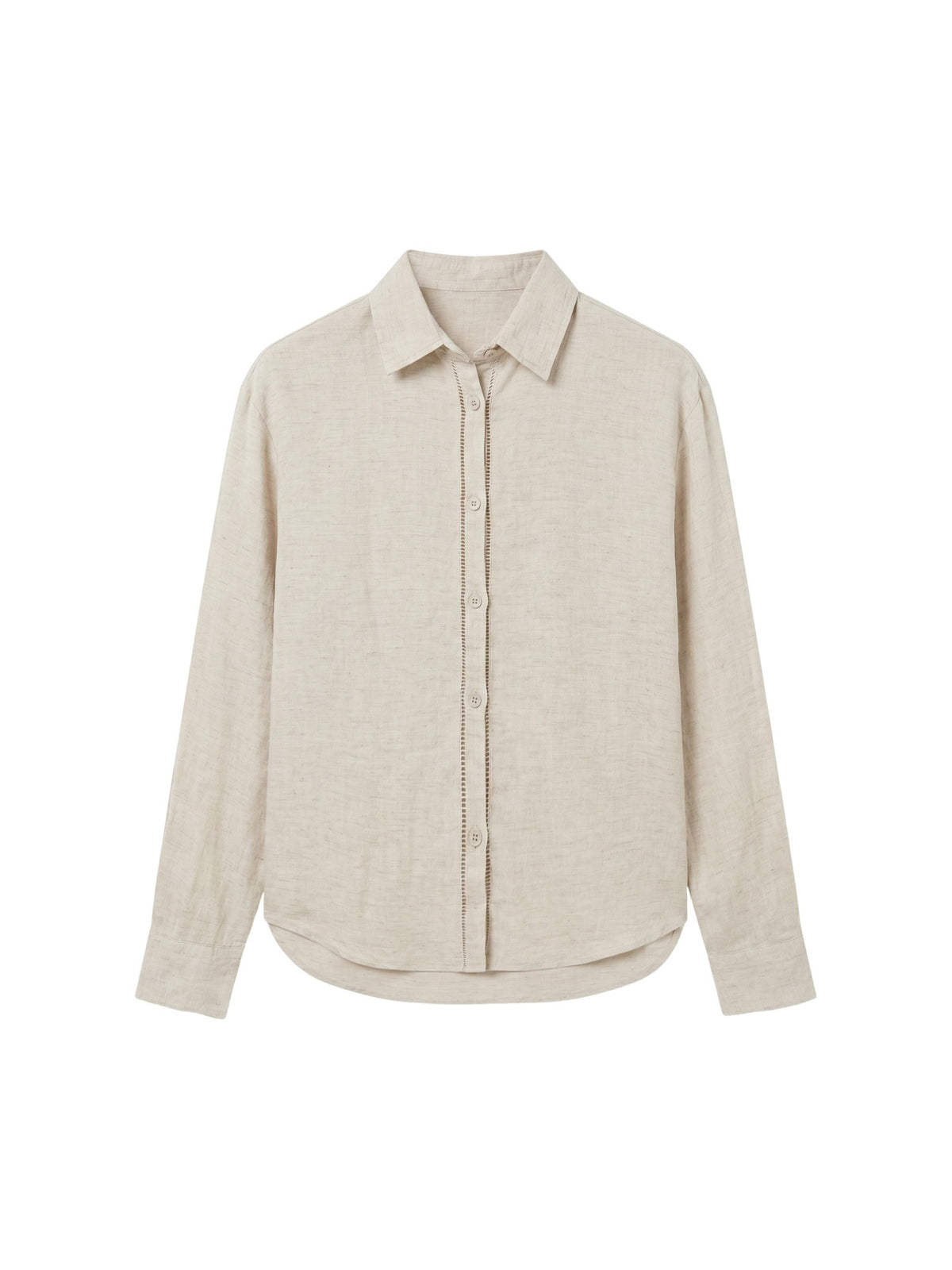 Camicia in Tencel Beige