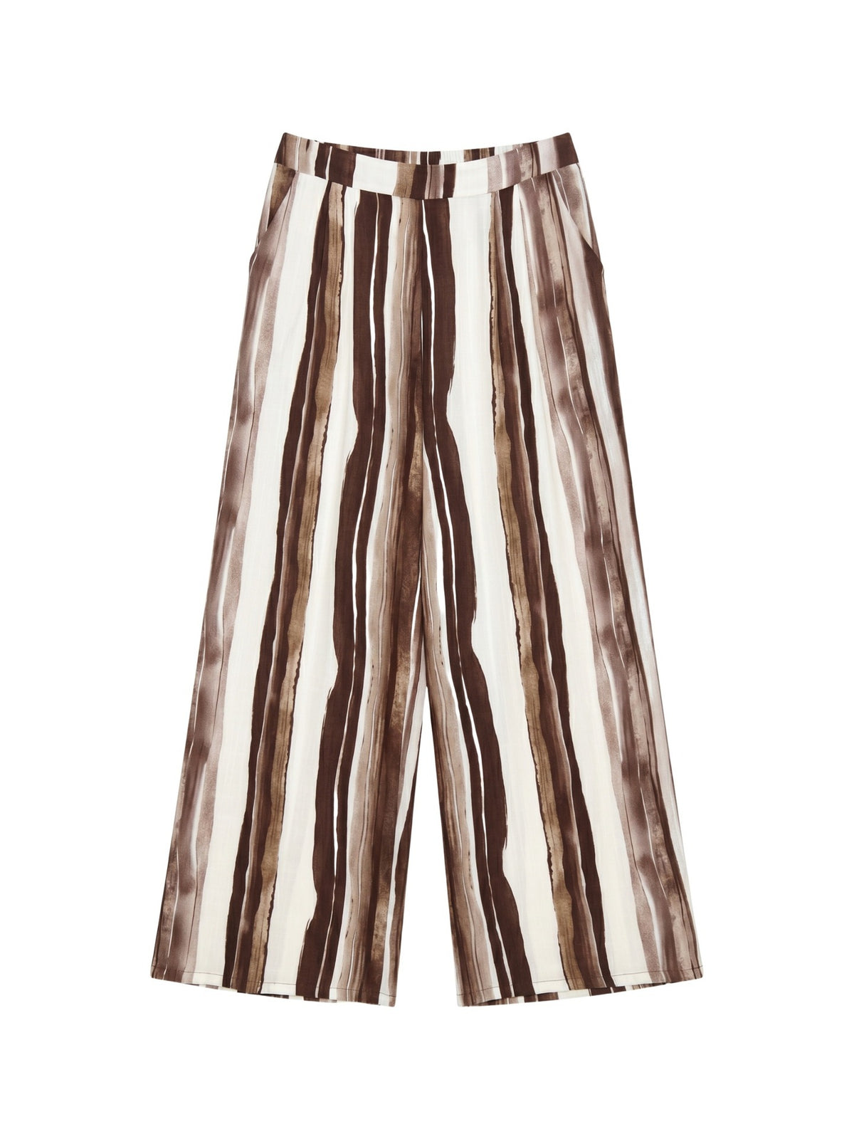 Pantaloni in Viscosa Marrone