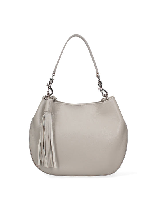 Borsa a spalla da donna In Vera pelle | Roberta Rossi | RR220731623FBG-D86_GRIGIO_PERLA