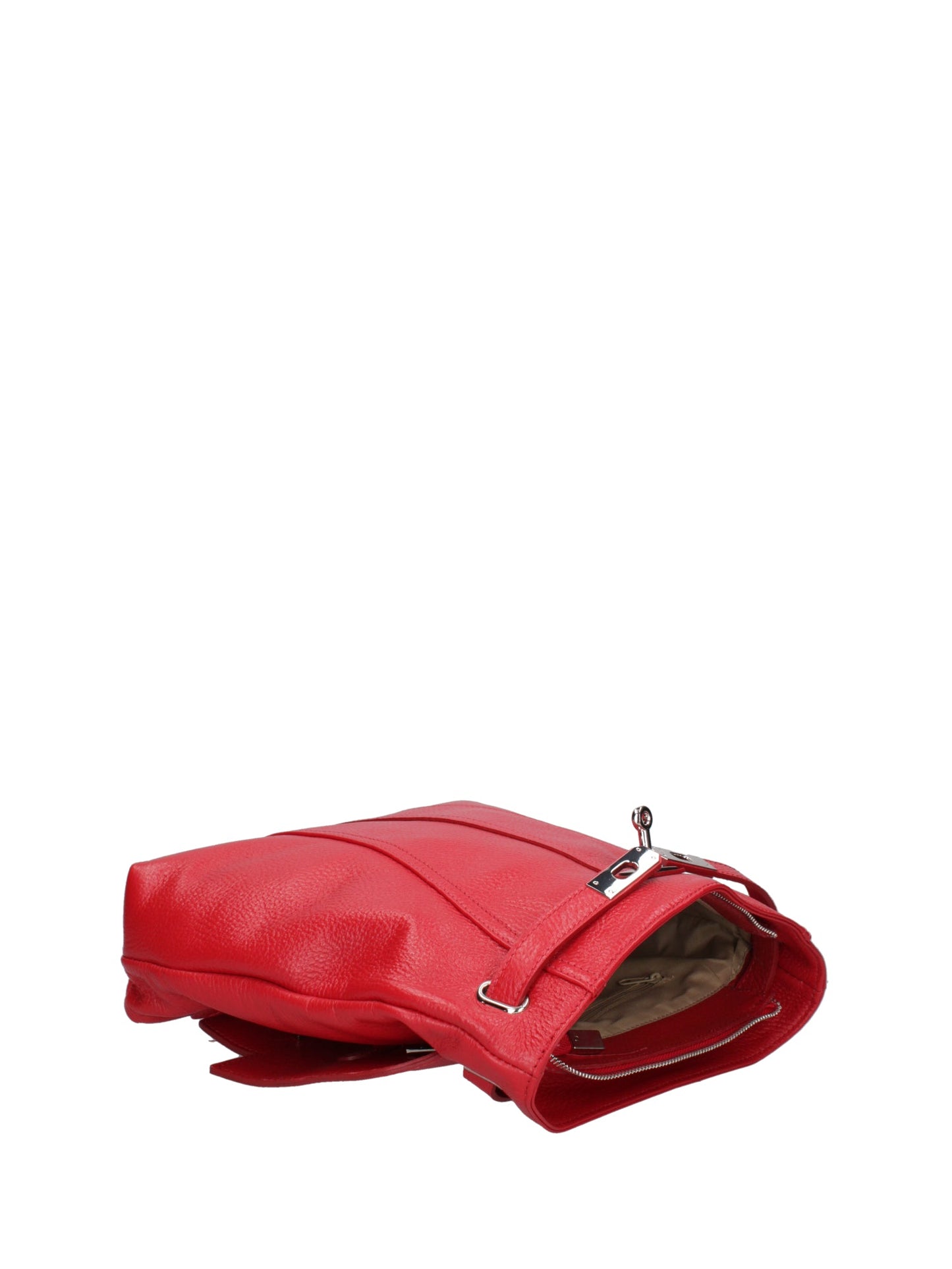 Borsa a mano convertibile in zaino da donna In Vera pelle