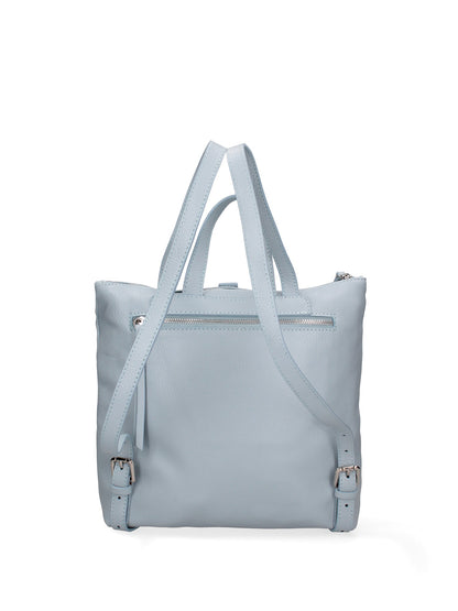 Borsa a mano convertibile in zaino da donna In Vera pelle