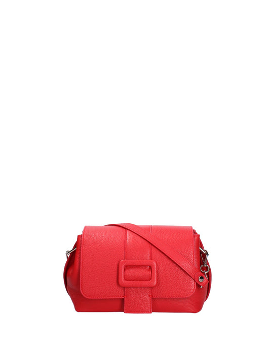 Borsa a spalla da donna In Vera pelle | Roberta Rossi | RR220714323FBG-D58_ROSSO_FUOCO