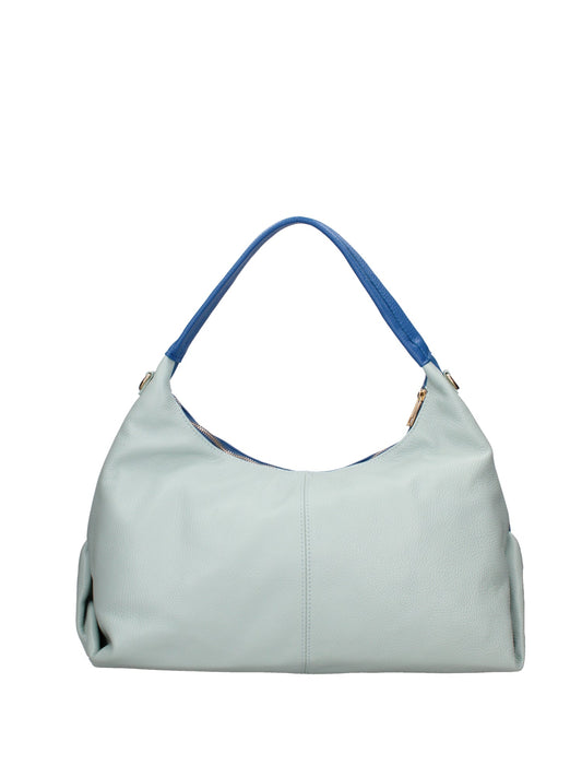 Borsa a spalla da donna In Vera pelle | Roberta Rossi | RR220723323FBG-D22_BLUETTE+D102_CIELO