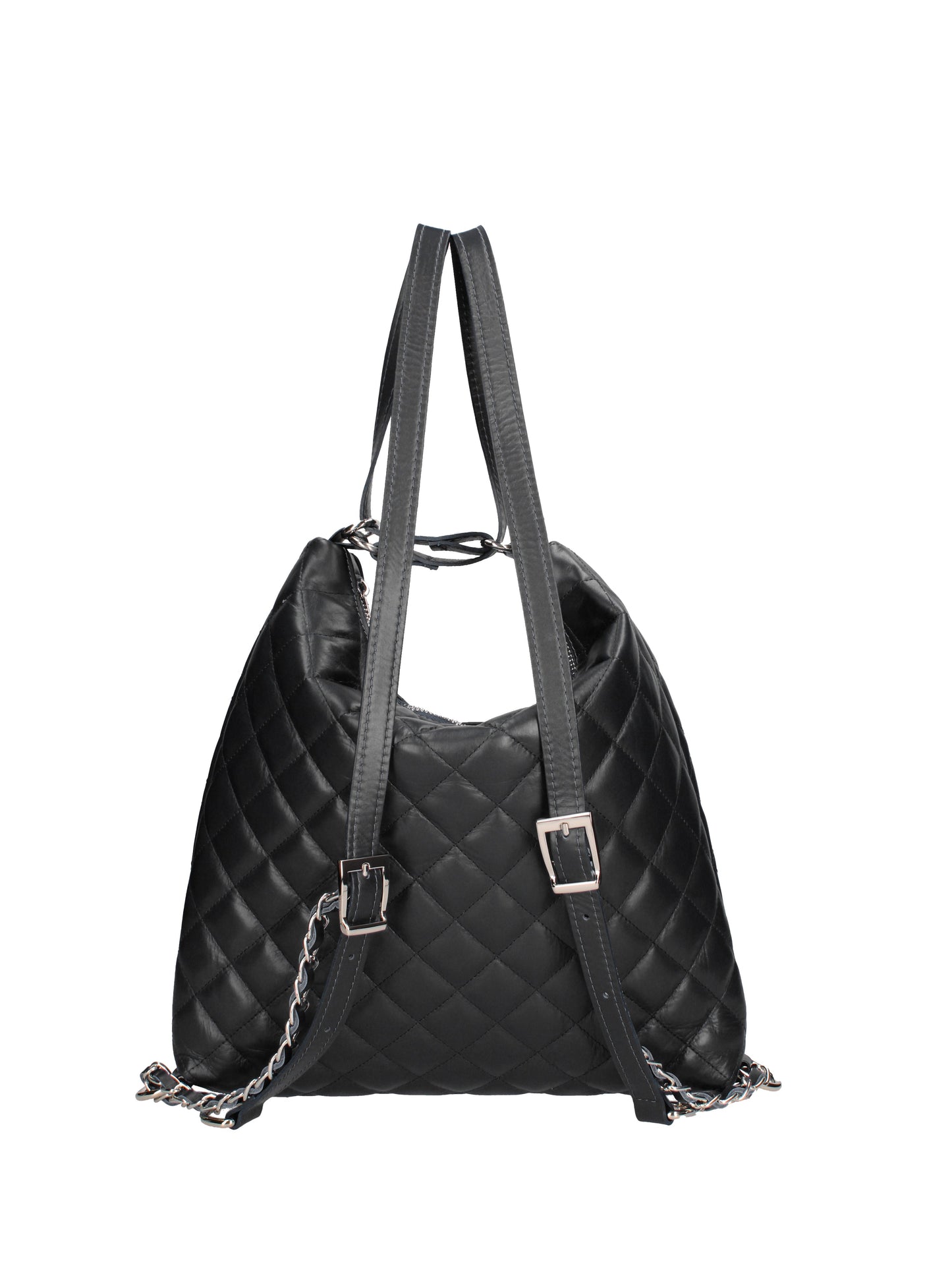 Borsa a spalla convertibile in zaino da donna In Vera pelle