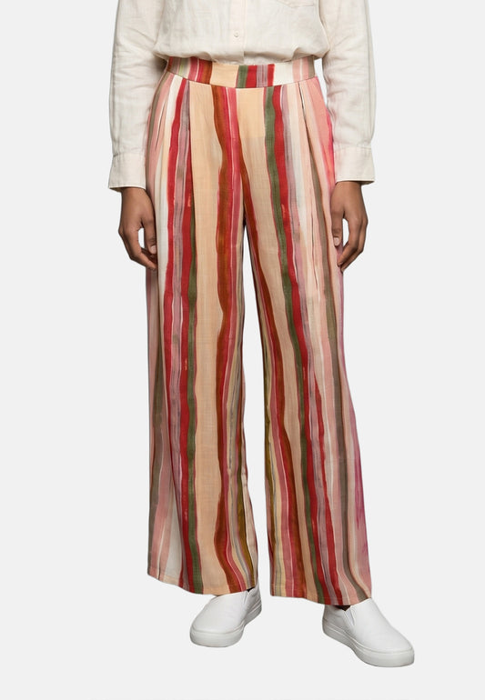 Pantaloni in Viscosa Fucsia