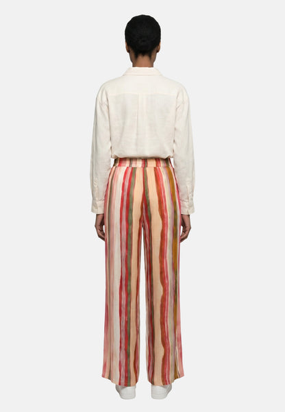 Pantaloni in Viscosa Fucsia