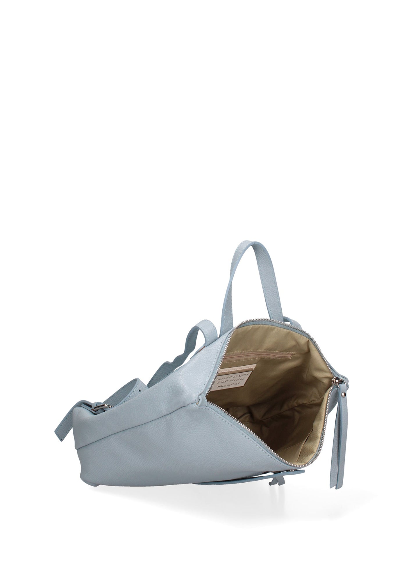 Borsa a mano convertibile in zaino da donna In Vera pelle