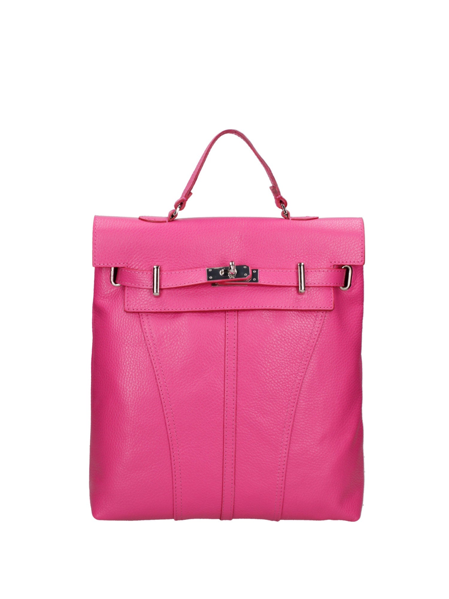 Borsa a mano convertibile in zaino da donna In Vera pelle | Roberta Rossi | RR220724823FBG-D02_FUXIA