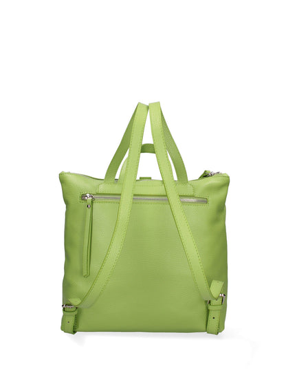 Borsa a mano convertibile in zaino da donna In Vera pelle
