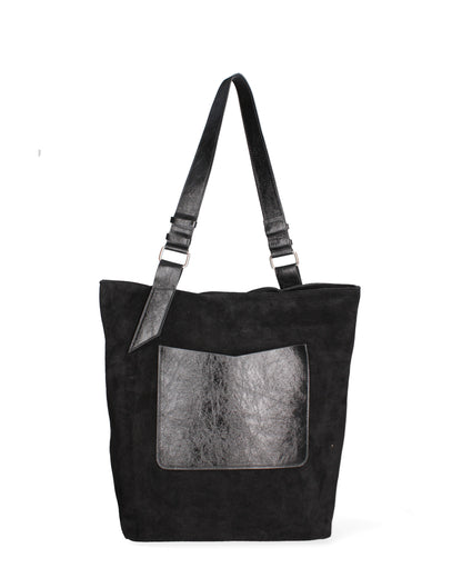 Borsa a spalla da donna In Vera pelle | Roberta Rossi | RR220731223FBG-NERO+L022