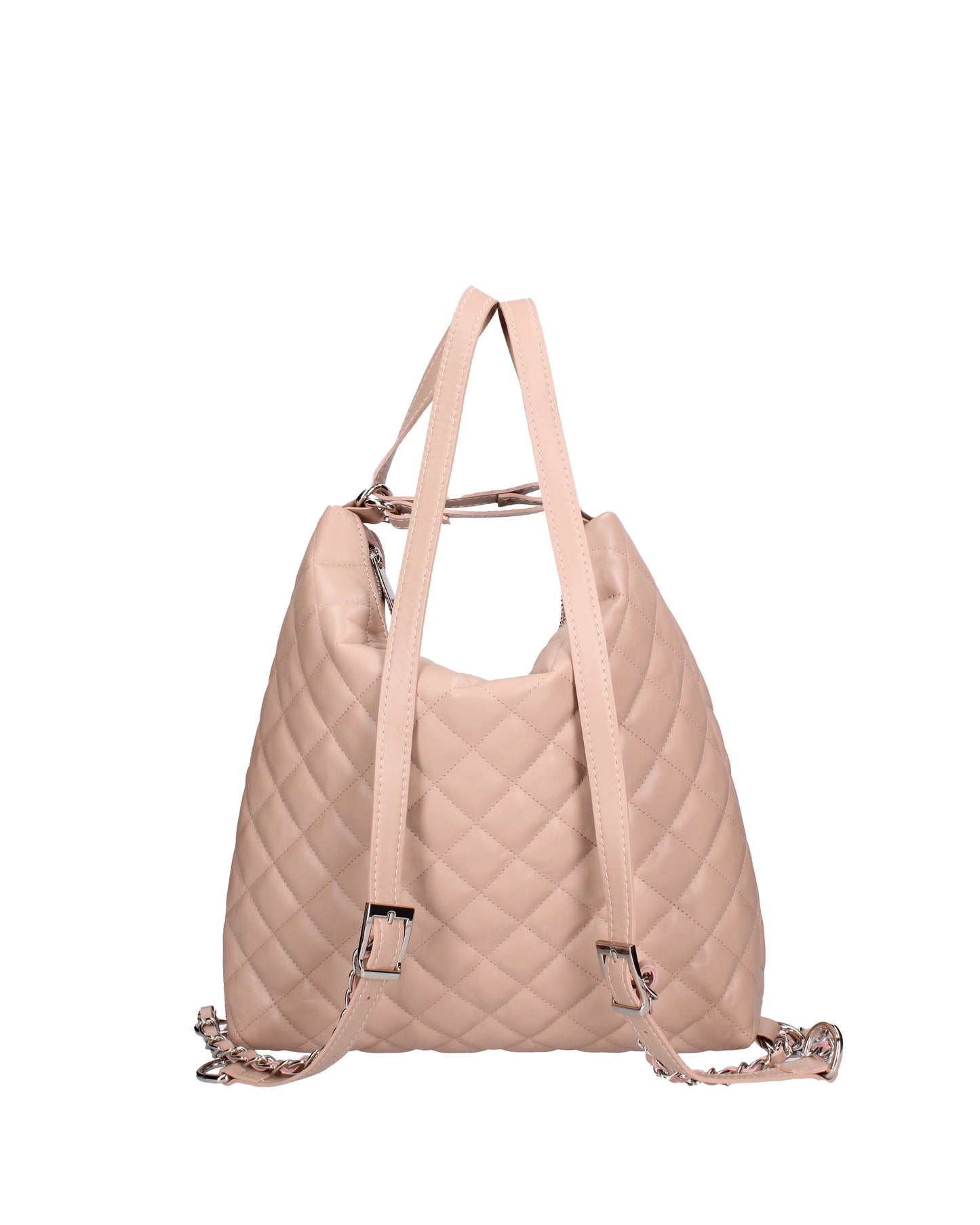 Borsa a spalla convertibile in zaino da donna In Vera pelle