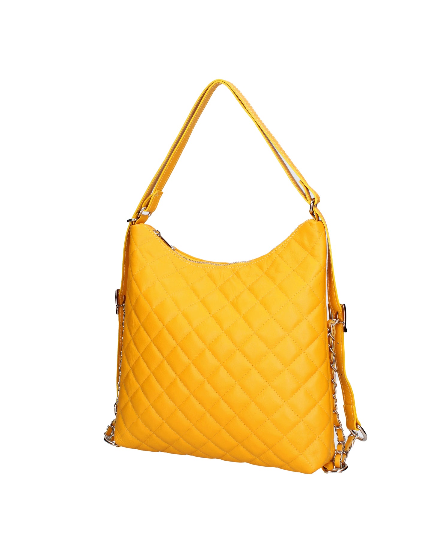 Borsa a spalla convertibile in zaino da donna In Vera pelle