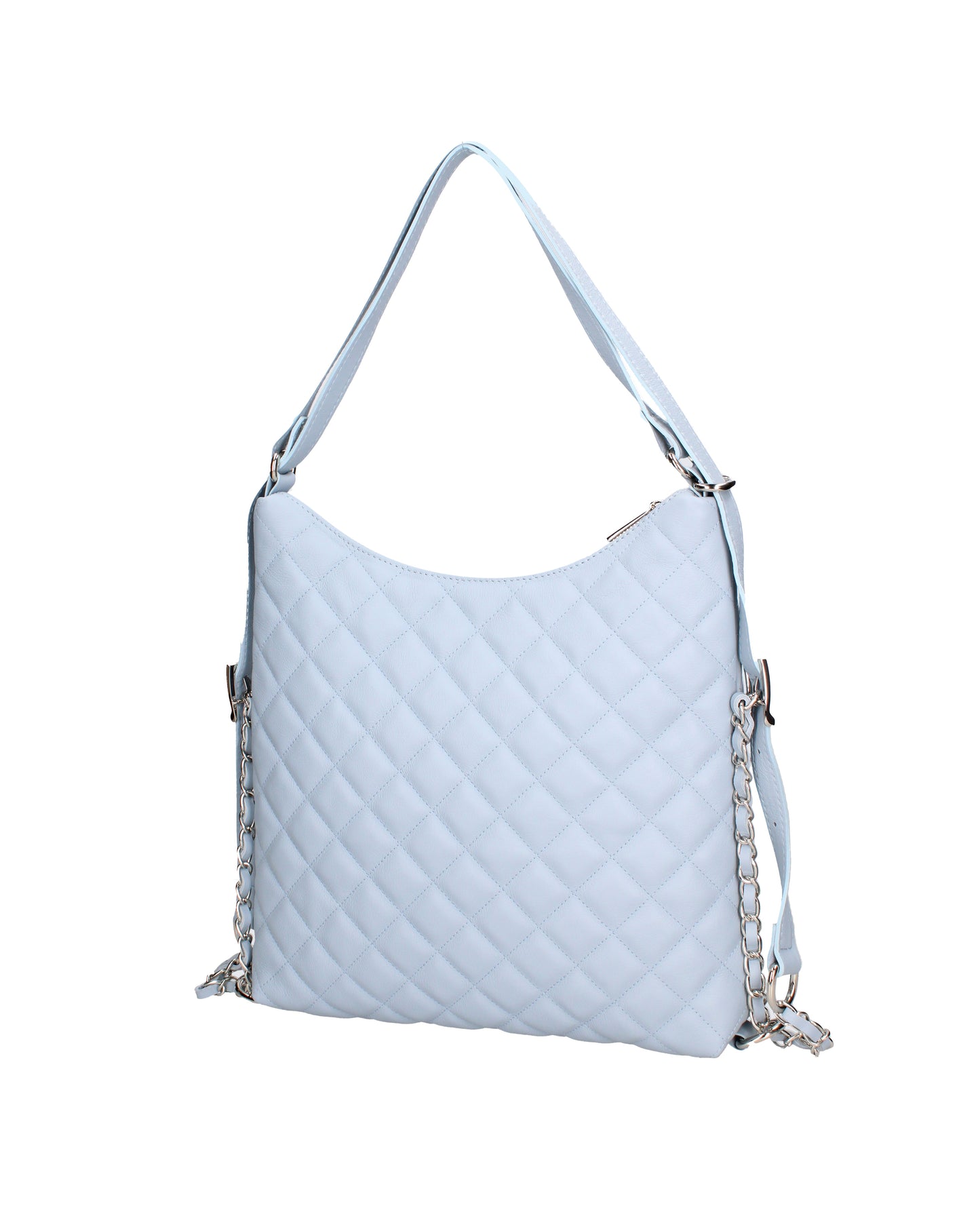 Borsa a spalla convertibile in zaino da donna In Vera pelle