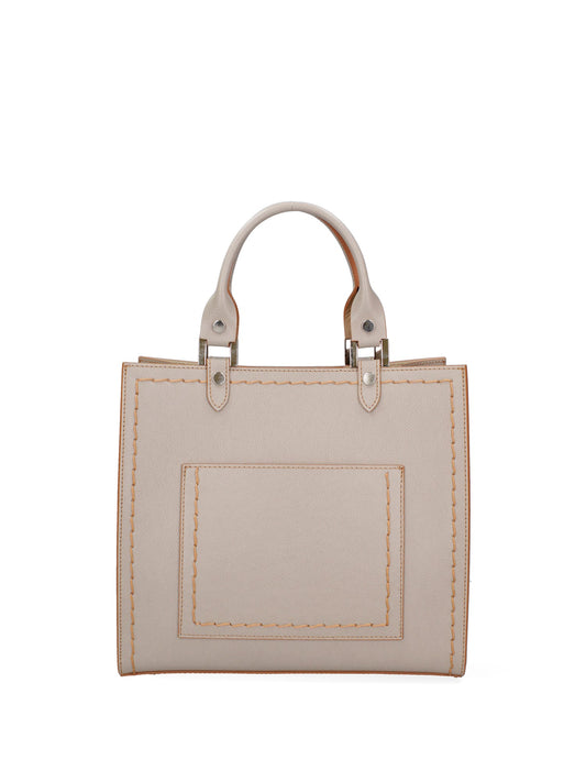 Borsa a mano da donna In Vera pelle | Roberta Rossi | RR220726223FBG-P_603_TAUPE_CHIARO