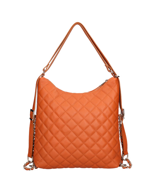 Borsa a spalla convertibile in zaino da donna In Vera pelle | Roberta Rossi | RR220714423FBG-S44_CUOIO