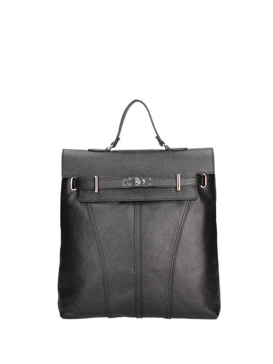 Borsa a mano convertibile in zaino da donna In Vera pelle | Roberta Rossi | RR220724823FBG-D28_NERO