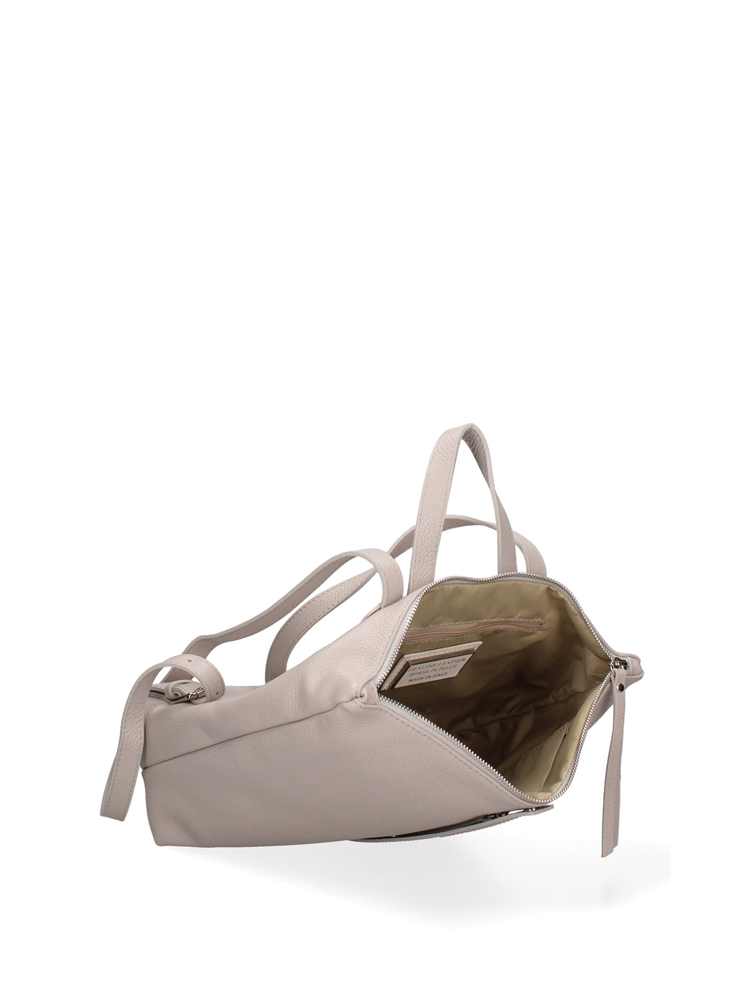Borsa a mano convertibile in zaino da donna In Vera pelle