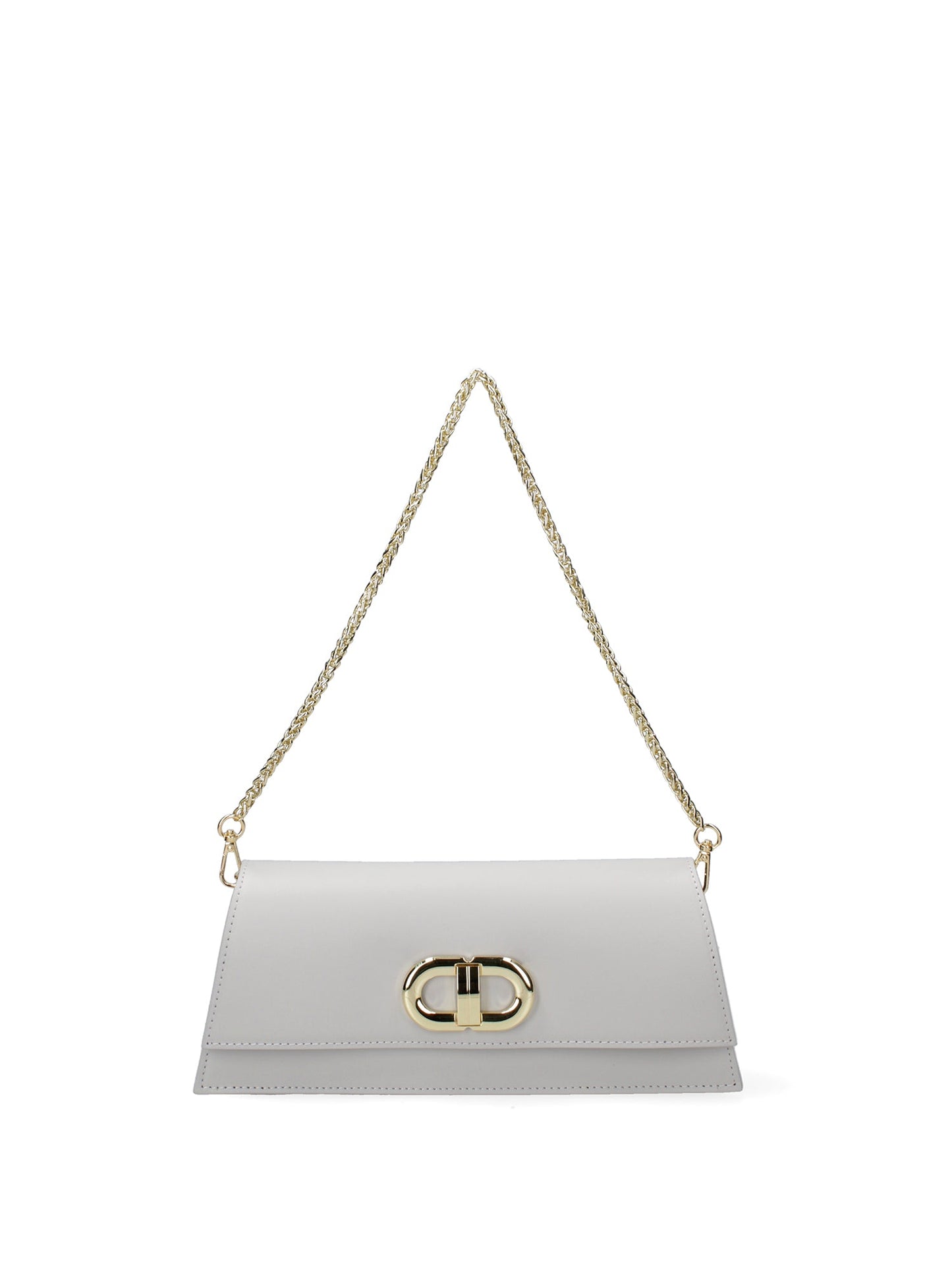 Borsa a spalla da donna In Vera pelle | Roberta Rossi | RR220731323FBG-L119_GRIGIO_CHIARO