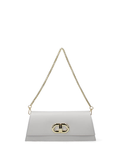 Borsa a spalla da donna In Vera pelle | Roberta Rossi | RR220731323FBG-L119_GRIGIO_CHIARO