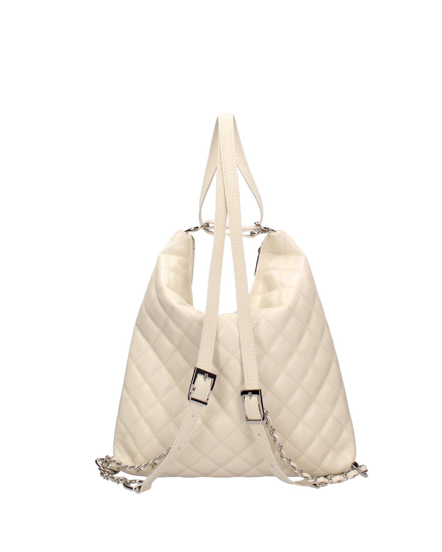 Borsa a spalla convertibile in zaino da donna In Vera pelle