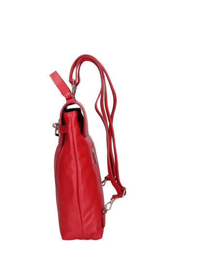 Borsa a mano convertibile in zaino da donna In Vera pelle