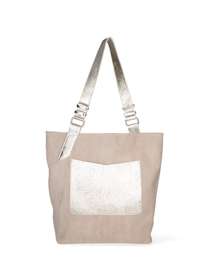 Borsa a spalla da donna In Vera pelle | Roberta Rossi | RR220731223FBG-D04_TAUPE+L005