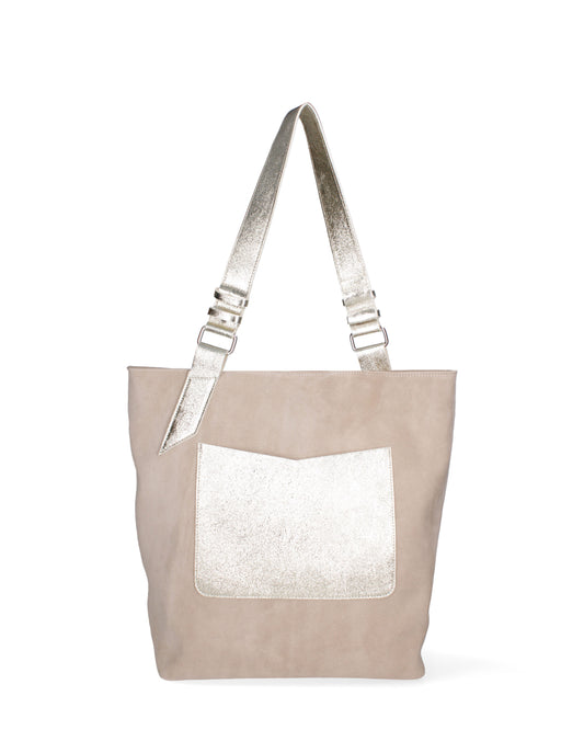 Borsa a spalla da donna In Vera pelle | Roberta Rossi | RR220731223FBG-D04_TAUPE+L005