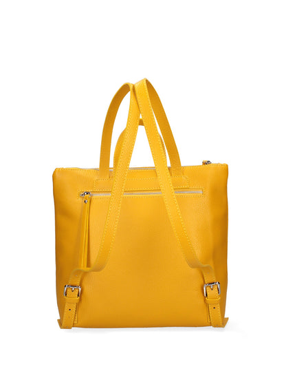 Borsa a mano convertibile in zaino da donna In Vera pelle