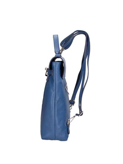 Borsa a mano convertibile in zaino da donna In Vera pelle