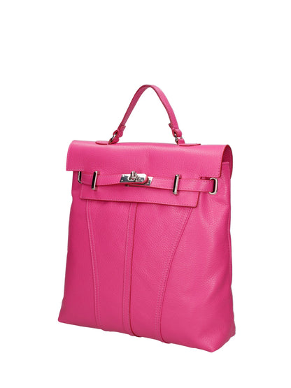 Borsa a mano convertibile in zaino da donna In Vera pelle