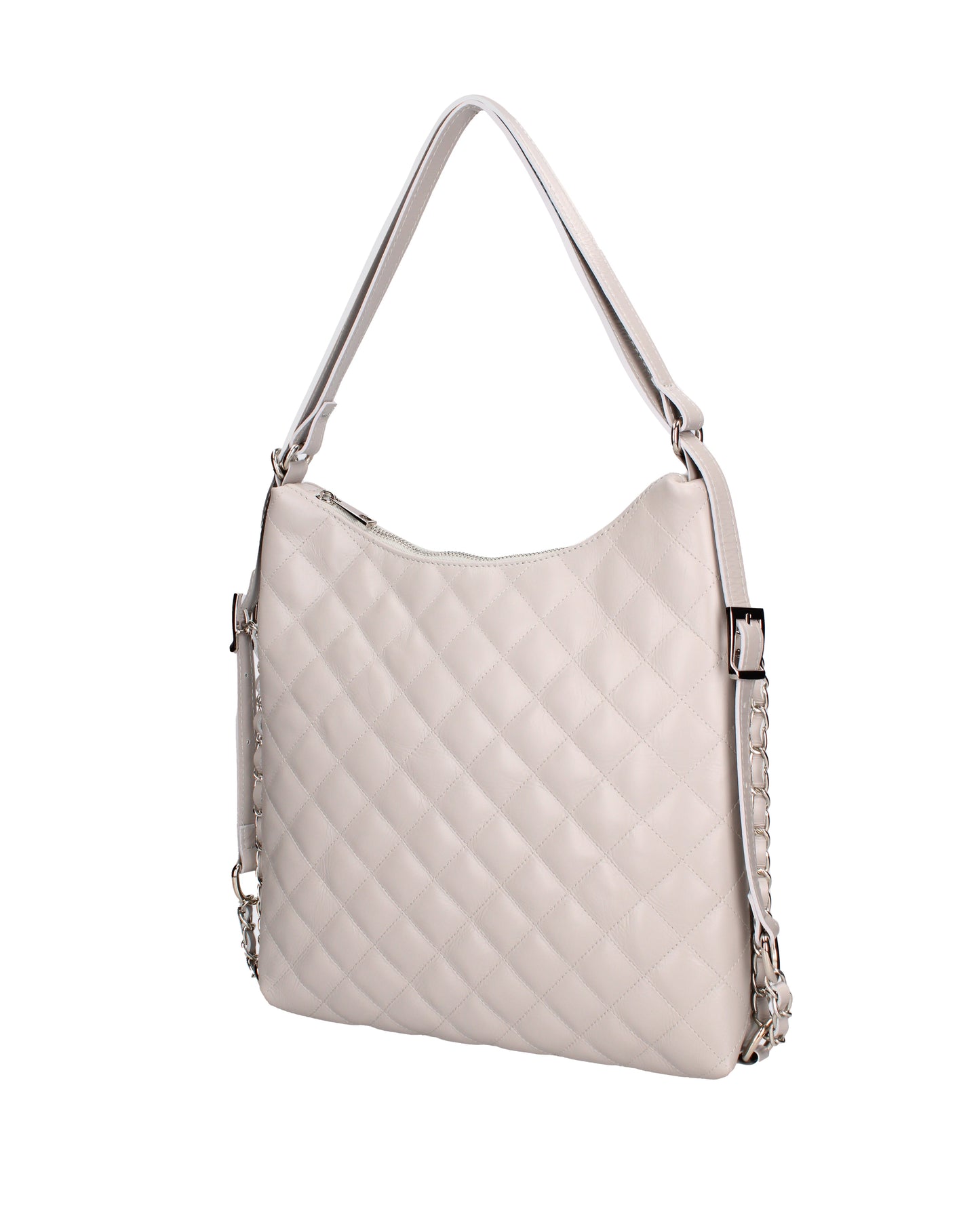 Borsa a spalla convertibile in zaino da donna In Vera pelle
