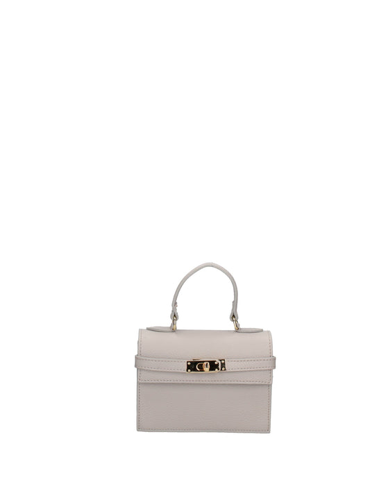 Borsa a mano da donna In Vera pelle | Roberta Rossi | RR220716123FBG-D86_GRIGIO_PERLA