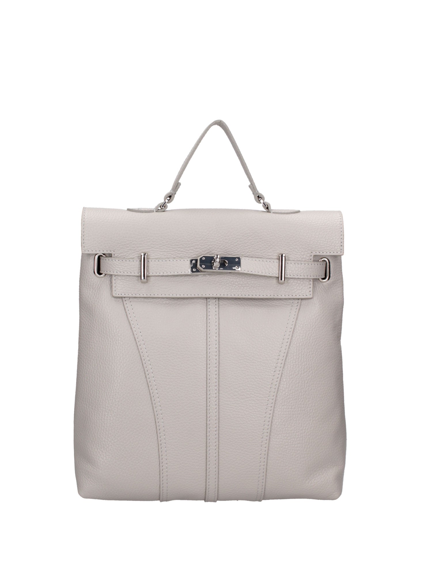 Borsa a mano convertibile in zaino da donna In Vera pelle | Roberta Rossi | RR220724823FBG-D86_GRIGIO_PERLA