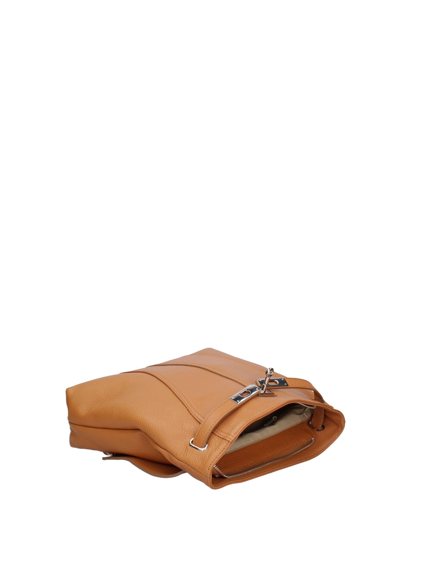 Borsa a mano convertibile in zaino da donna In Vera pelle
