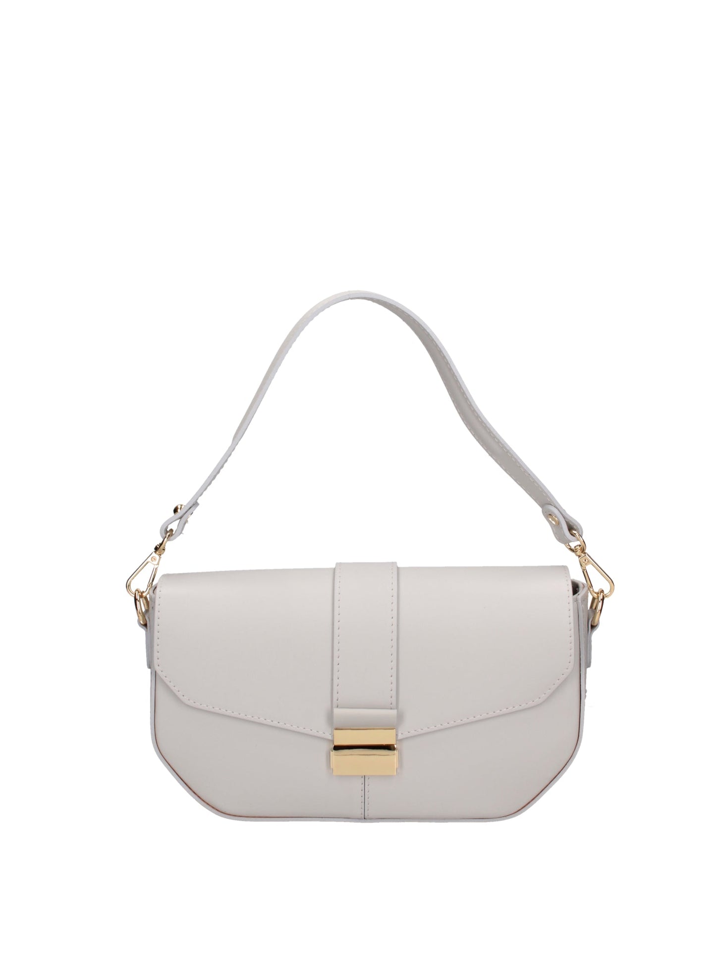 Borsa a spalla da donna In Vera pelle | Roberta Rossi | RR220722923FBG-L119_GRIGIO_CHIARO