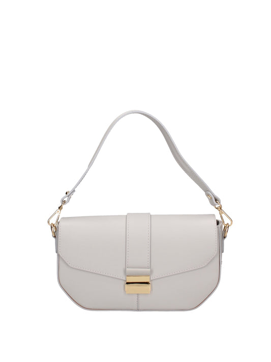Borsa a spalla da donna In Vera pelle | Roberta Rossi | RR220722923FBG-L119_GRIGIO_CHIARO