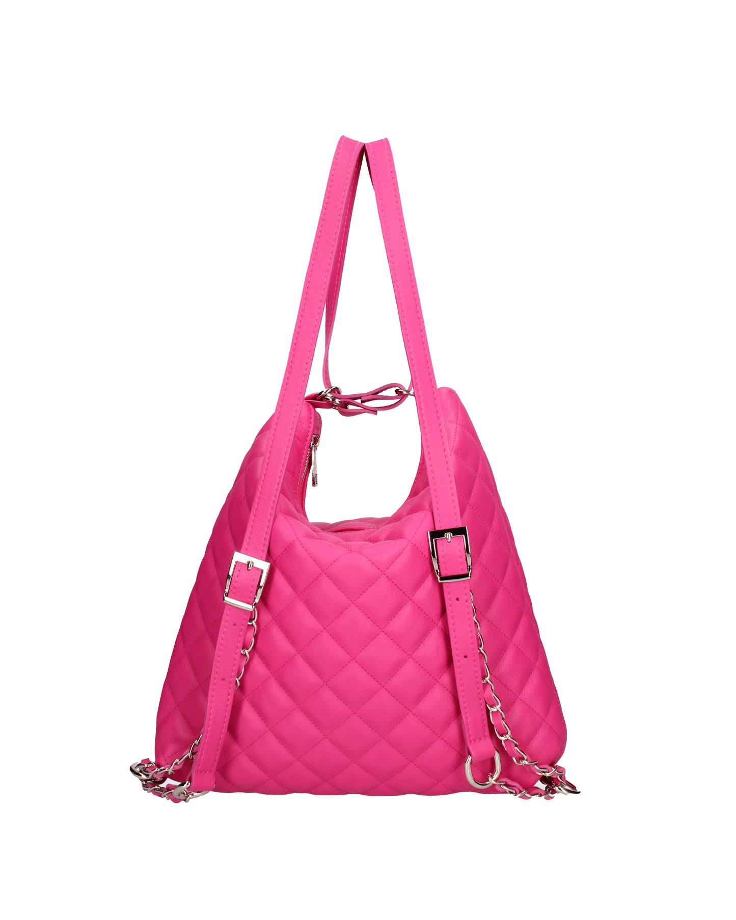 Borsa a spalla convertibile in zaino da donna In Vera pelle