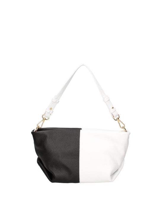Borsa a spalla da donna In Vera pelle | Roberta Rossi | RR220716523FBG-BIANCO+D28_NERO