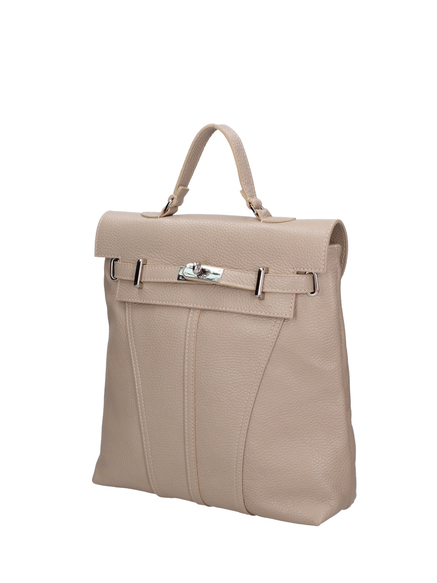 Borsa a mano convertibile in zaino da donna In Vera pelle
