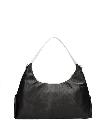 Borsa a spalla da donna In Vera pelle | Roberta Rossi | RR220723323FBG-BIANCO+D28_NERO