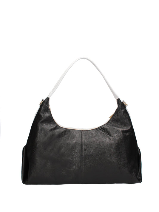 Borsa a spalla da donna In Vera pelle | Roberta Rossi | RR220723323FBG-BIANCO+D28_NERO