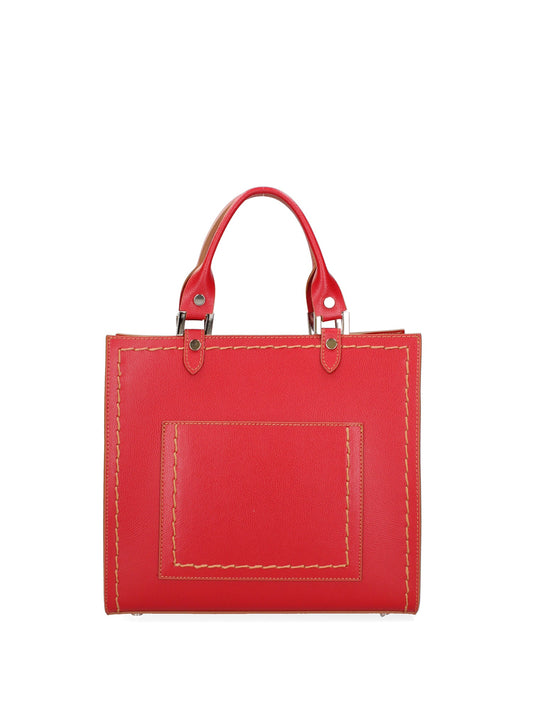 Borsa a mano da donna In Vera pelle | Roberta Rossi | RR220726223FBG-P_614_ROSSO_FERRARI