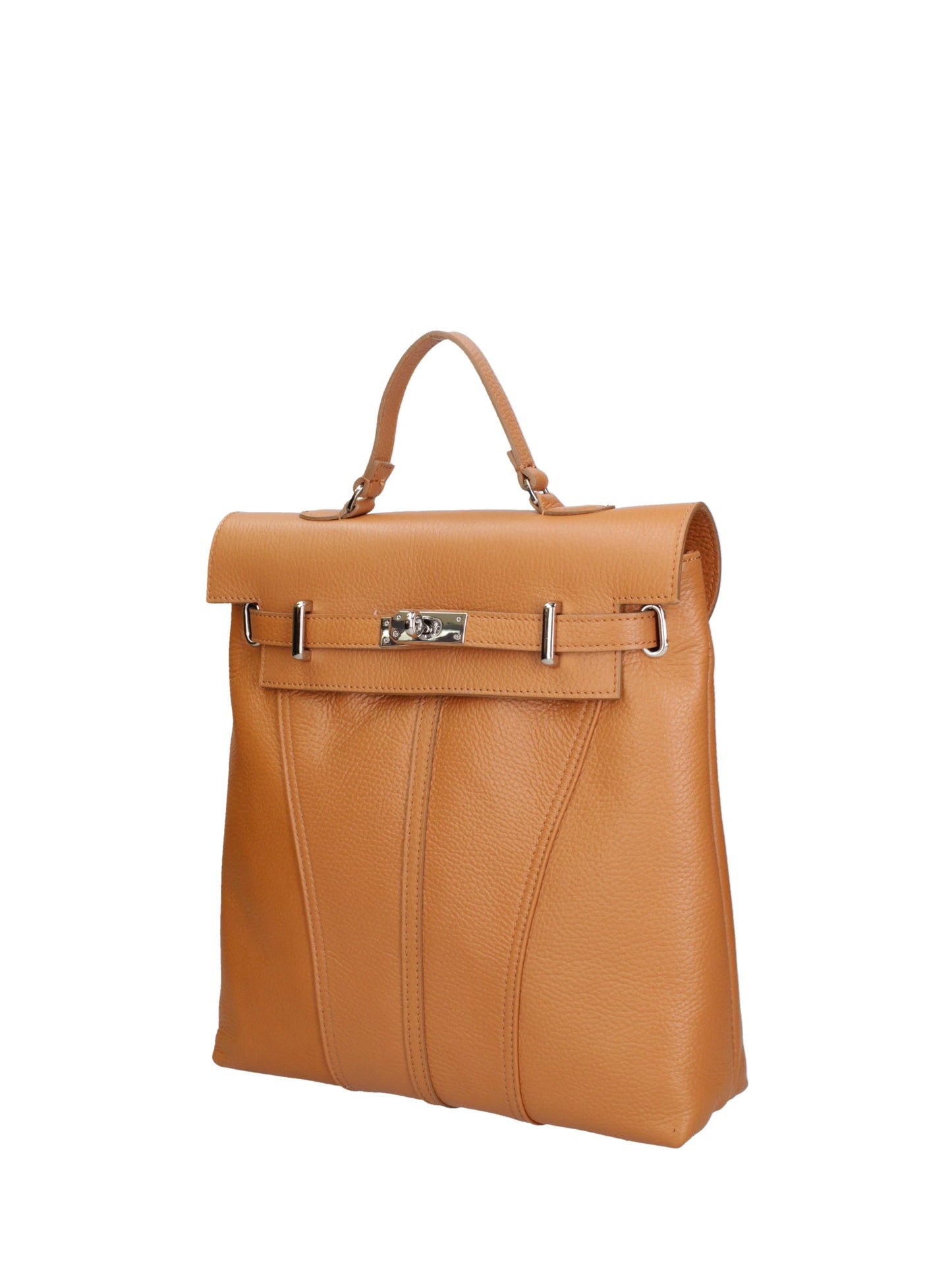 Borsa a mano convertibile in zaino da donna In Vera pelle