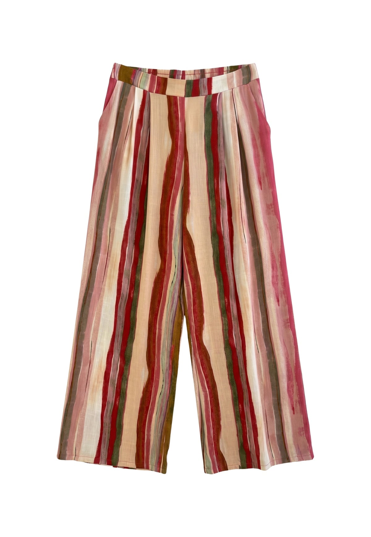 Pantaloni in Viscosa Fucsia