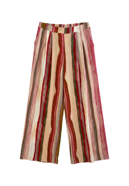 Pantaloni in Viscosa Fucsia